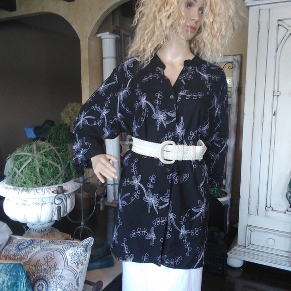 Linen/rayon jacket - Picture 1 of 4